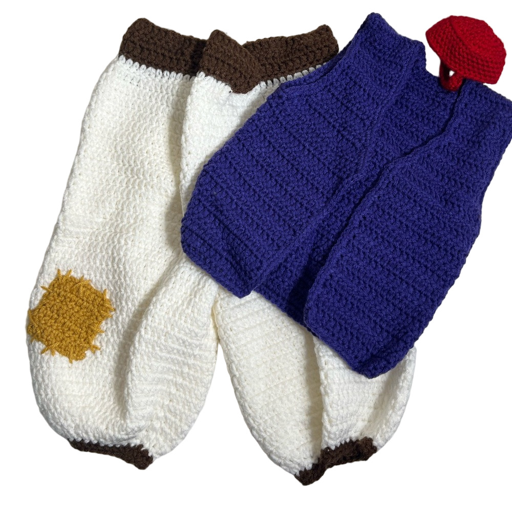 Aladdin 3T (approx.) Costume Cosplay Handmade Crochet set